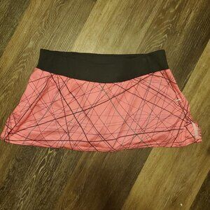 Women's Nike Dri Fit Skort. Size L, Black & Pink, Inside Pocket, Logo Great Con!